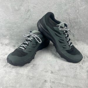 Salomon Outline GTX Trail Running Hiking Shoes Mens Size 10.5 Black Gray 404771